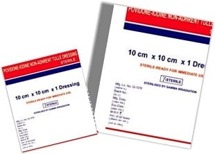 Povidone Iodine Non Adherent Dressing