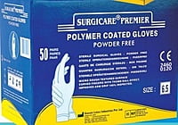 Excellent Polymer Coated Powder free Surgical Gloves-Premier