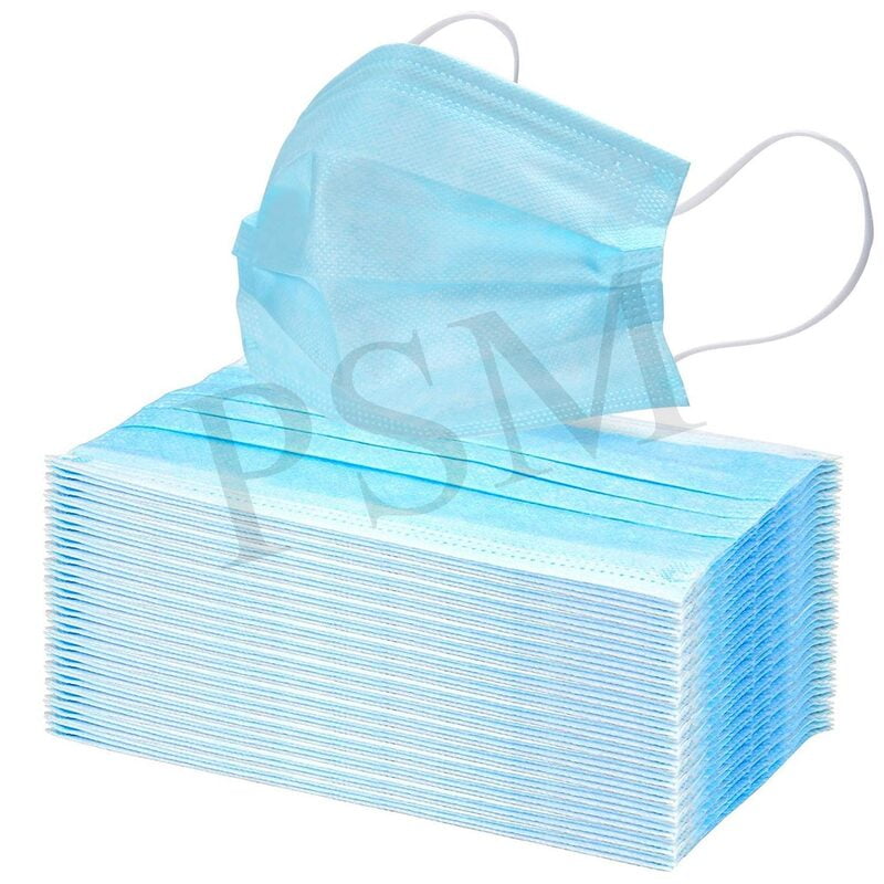 Disposable 3 Ply Face Mask Blue