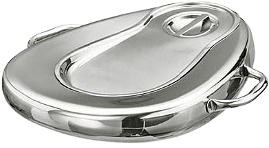 Bed Pans Seam less/Jointed Stainless Steel Female with and without Lid (Cover)