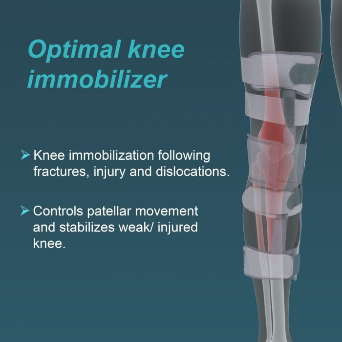 OAC Medium Knee Immobilizer (Cushion,Breathable,19inch48cm) OAC Medium Knee Immobilizer (Cushion,Breathable,19inch48cm)