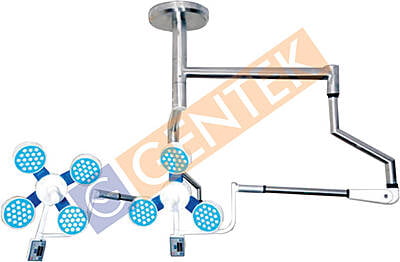 LED OT Light Ceiling Double Dome 4+3 Reflector