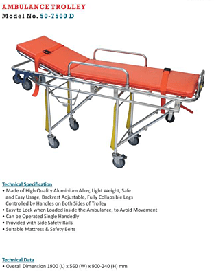 Ambulance Trolley Model no. 50-7500 AD