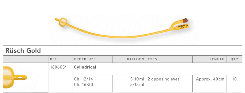 Rüsch Gold Foley Catheter