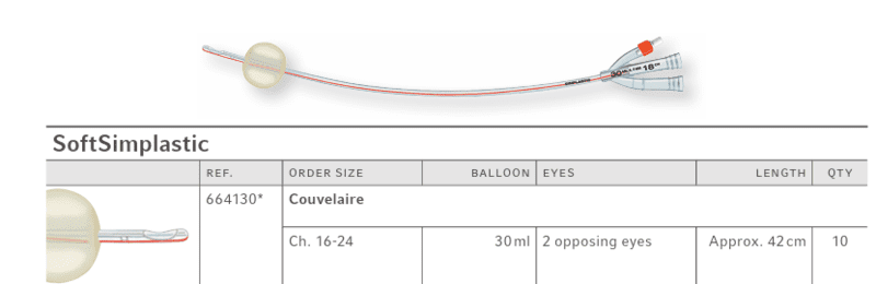 SoftSimplastic Foley Catheter