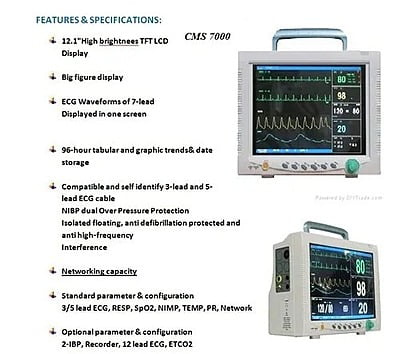 CMS 7000 Multipara Monitor