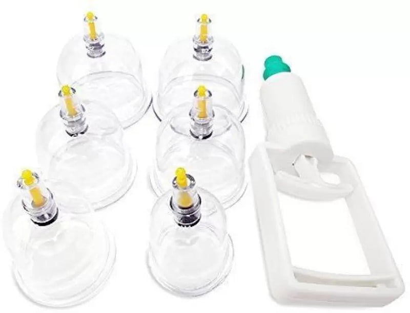 Mowell VACCUM CUPPING KIT SET 20 PCS Vacuum Cupping Set Health Care Vacuum Cupping Portable Body Relaxation Massage Therapy Kit Cupping Cups(Size: 3(5pcs), Size: 4(5pcs), Size: 5(5pcs), Size: 6(5pcs)