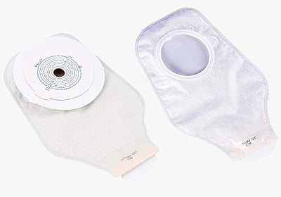 Colostomy Bag Two Piece with magic tap Cutting Size: 15-57mm MED-1215 - Mowell