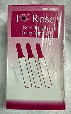 Rose Bengal Ophthalmic Strips