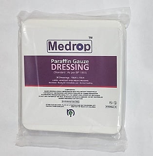 Medrop Paraffin Gauze Dressing Tulle Dressing 10cm * 10cm ME106