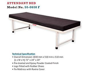 Attendant Bed - Model No. 50-0600F