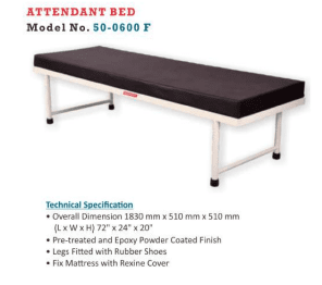 Attendant Bed - Model No. 50-0600F